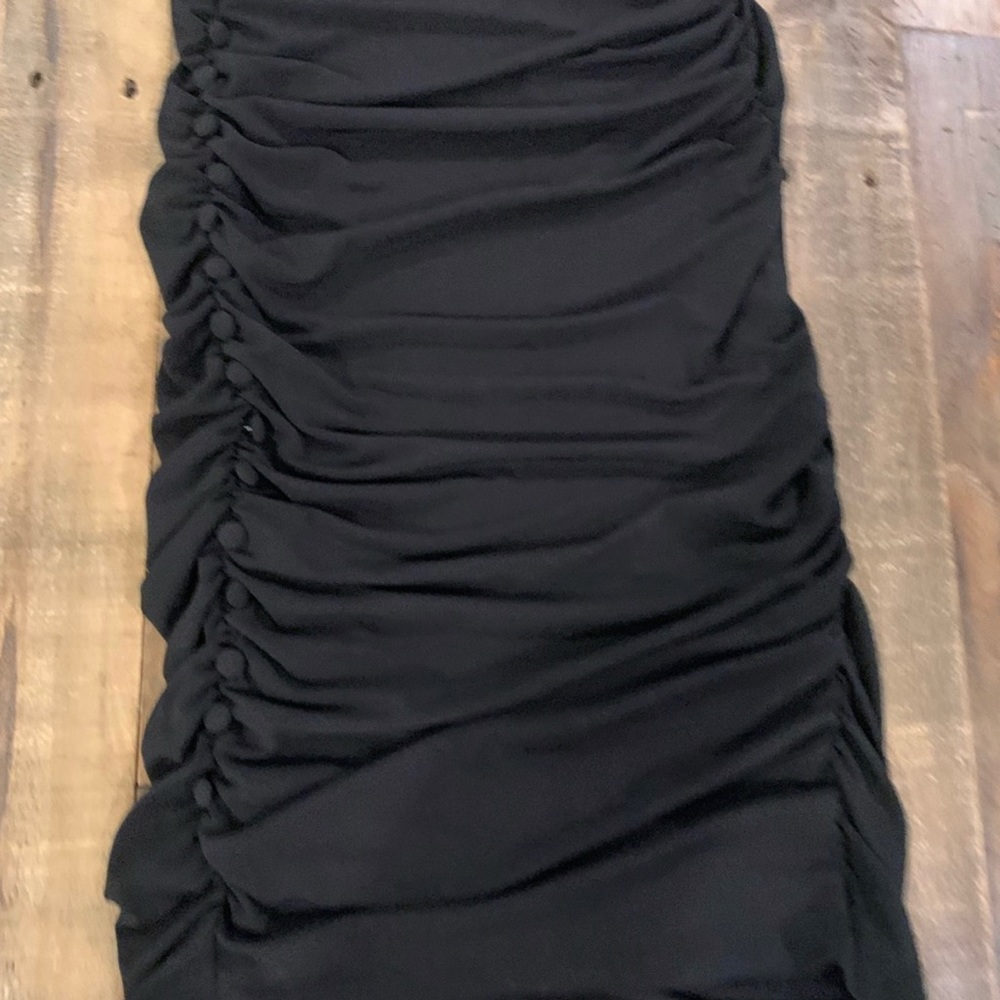 NWT Nordstroms Leith Ruched Side Button Body-Con Dress - Picture 12 of 12